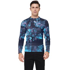 Ai Generated Cherry Blossom Men s Long Sleeve Rash Guard by Ravend