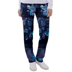 Ai Generated Cherry Blossom Women s Casual Pants by Ravend