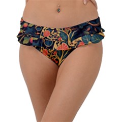 Ai Generated Apple Foliage Frill Bikini Bottoms by Ravend