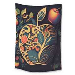 Ai Generated Apple Foliage Large Tapestry by Ravend