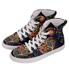 Ai Generated Apple Foliage Men s Hi-top Skate Sneakers by Ravend