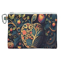 Ai Generated Apple Foliage Canvas Cosmetic Bag (xl) by Ravend