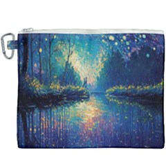 Oil Painting Night Scenery Fantasy Canvas Cosmetic Bag (xxxl) by Ravend