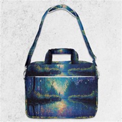 Oil Painting Night Scenery Fantasy Macbook Pro 13  Shoulder Laptop Bag  by Ravend