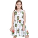 Poppies Red Poppies Red Flowers Kids  Skater Dress View1