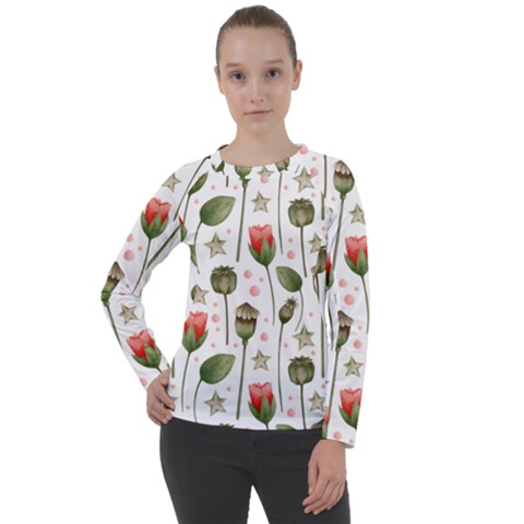 Poppies Red Poppies Red Flowers Women s Long Sleeve Raglan Tee by Ravend