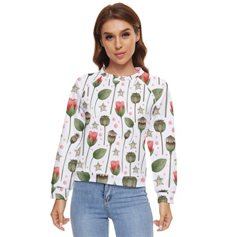 Poppies Red Poppies Red Flowers Women s Long Sleeve Raglan Tee by Ravend