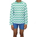 Chevron Pattern Gifts Kids  Long Sleeve Swimwear View1