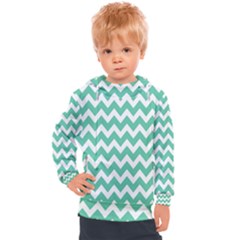 Chevron Pattern Gifts Kids  Hooded Pullover by GardenOfOphir