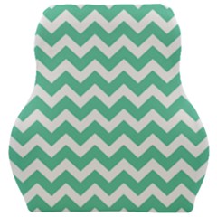 Chevron Pattern Gifts Car Seat Velour Cushion  by GardenOfOphir