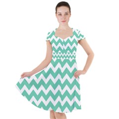 Chevron Pattern Gifts Cap Sleeve Midi Dress by GardenOfOphir