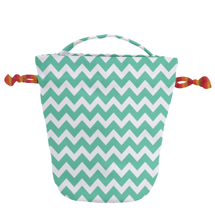 Chevron Pattern Gifts Drawstring Bucket Bag