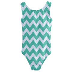 Chevron Pattern Gifts Kids  Cut-out Back One Piece Swimsuit by GardenOfOphir