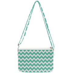 Chevron Pattern Gifts Double Gusset Crossbody Bag by GardenOfOphir