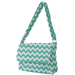 Chevron Pattern Gifts Full Print Messenger Bag (l) by GardenOfOphir