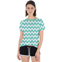 Chevron Pattern Gifts Open Back Sport Tee by GardenOfOphir