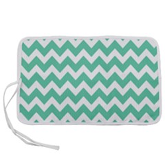 Chevron Pattern Gifts Pen Storage Case (l) by GardenOfOphir