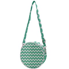 Chevron Pattern Gifts Crossbody Circle Bag by GardenOfOphir