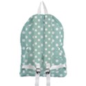 Light Blue And White Polka Dots Foldable Lightweight Backpack View2