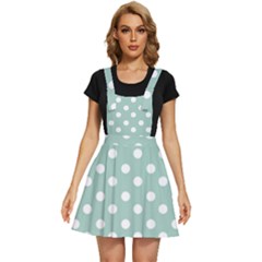 Light Blue And White Polka Dots Apron Dress by GardenOfOphir