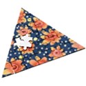 Flowers and Polka Dots Watercolor Wooden Puzzle Triangle View3