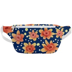 Flowers And Polka Dots Watercolor Waist Bag  by GardenOfOphir