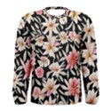 Botanical Flowers Men s Long Sleeve Tee View1