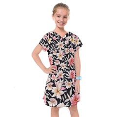 Botanical Flowers Kids  Drop Waist Dress by GardenOfOphir