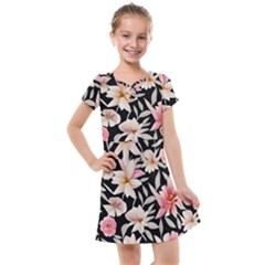 Botanical Flowers Kids  Cross Web Dress by GardenOfOphir