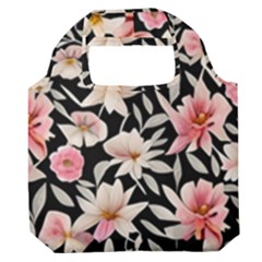 Botanical Flowers Premium Foldable Grocery Recycle Bag by GardenOfOphir