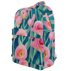 Blush Watercolor Flowers Classic Backpack by GardenOfOphir