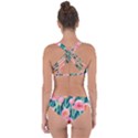 Blush Watercolor Flowers Criss Cross Bikini Set View2