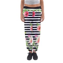 Blooming Watercolor Flowers Women s Jogger Sweatpants by GardenOfOphir