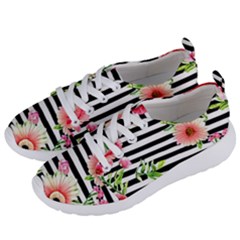 Blooming Watercolor Flowers Women s Lightweight Sports Shoes by GardenOfOphir