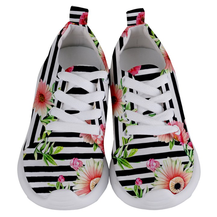 Blooming watercolor flowers Kids  Lightweight Sports Shoes