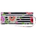 Blooming watercolor flowers Roll Up Canvas Pencil Holder (M) View2