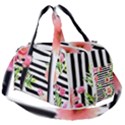 Blooming watercolor flowers Burner Gym Duffel Bag View2