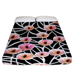 Cheery Watercolor Flowers Fitted Sheet (king Size) by GardenOfOphir