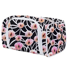 Cheery Watercolor Flowers Toiletries Pouch