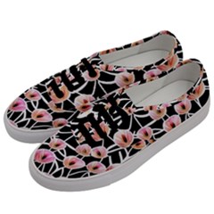 Cheery Watercolor Flowers Men s Classic Low Top Sneakers