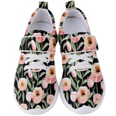 Captivating Watercolor Flowers Women s Velcro Strap Shoes by GardenOfOphir