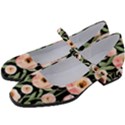 Captivating Watercolor Flowers Women s Mary Jane Shoes View2