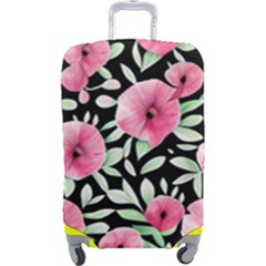 Watercolor Flowers Botanical Foliage Luggage Cover (large) by GardenOfOphir