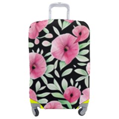 Watercolor Flowers Botanical Foliage Luggage Cover (medium) by GardenOfOphir