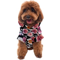 Cheerful Watercolor Flowers Dog Coat by GardenOfOphir