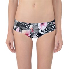 Brilliantly Hued Watercolor Flowers In A Botanical Classic Bikini Bottoms by GardenOfOphir