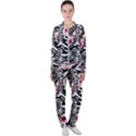 brilliantly hued watercolor flowers in a botanical Casual Jacket and Pants Set View1