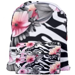 Brilliantly Hued Watercolor Flowers In A Botanical Giant Full Print Backpack by GardenOfOphir