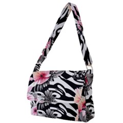 Brilliantly Hued Watercolor Flowers In A Botanical Full Print Messenger Bag (s) by GardenOfOphir