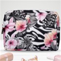 brilliantly hued watercolor flowers in a botanical Make Up Pouch (Medium) View1